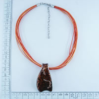 Necklace in orange