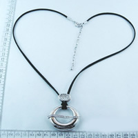 Alloy necklace with cord 6137