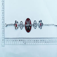 Bracelet with red enamel 896