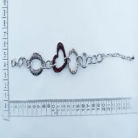 Fashion bracelet with red heart 877