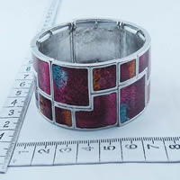 Fashion bangle with red enamel 8166