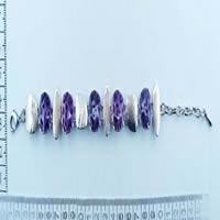Fashion bracelet in purple 8108