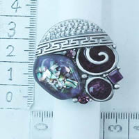 Alloy rings in purple 921