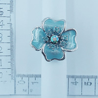 Flower rings in blue 956