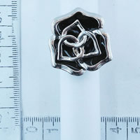 Rose rings in black 942