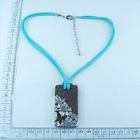 Necklace with suede cord 8156