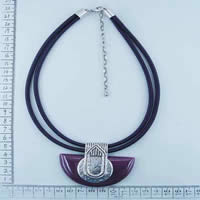 Fashion cord necklace in purple 78126