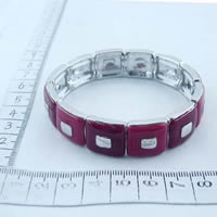 Fashion alloy bangle in red 68158