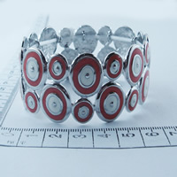 Fashion enamel bangles in red/white