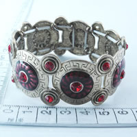 Alloy bangle in red 