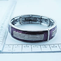 Bangle in purple enamel