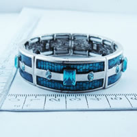 Alloy bangle in blue