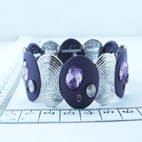 Fashion bangle with purple stones