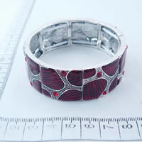 Alloy bangle in red 