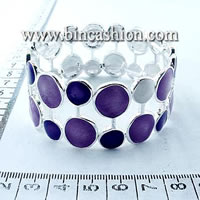 Alloy bangles with enamel